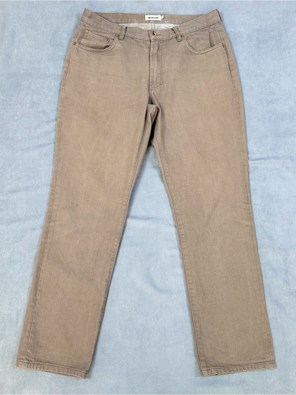 Taylor Stitch Democratic Fit Men’s Pants 34x30 Brown Organic Cotton
